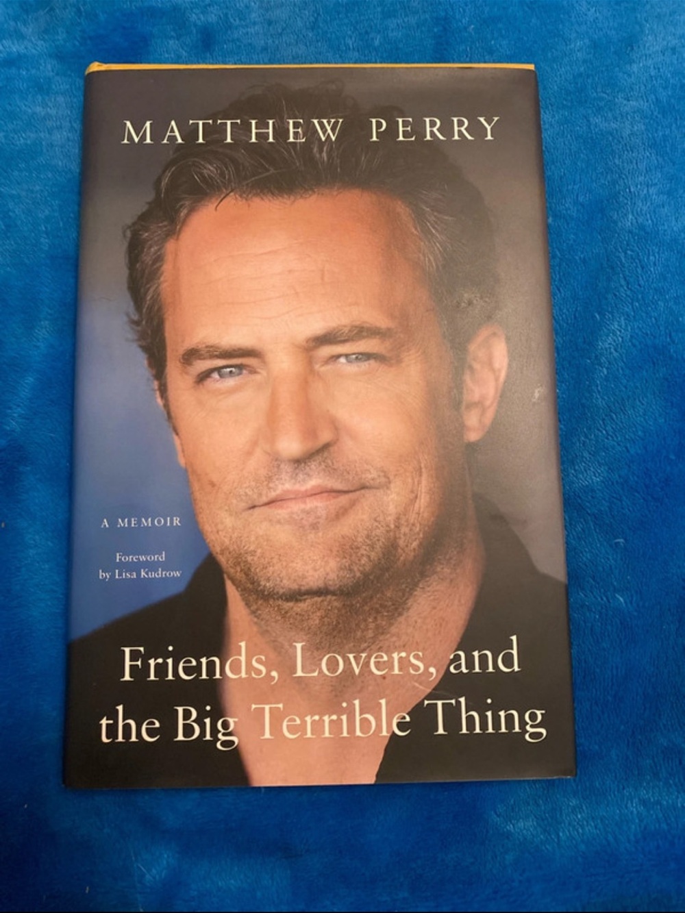 Matthew Perry Hardcover Book - Blue